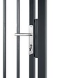 EASY CLOTURE - Portillon barreaudé acier galvanisé passage 1m H 1m50 Gris anthracite - vignette