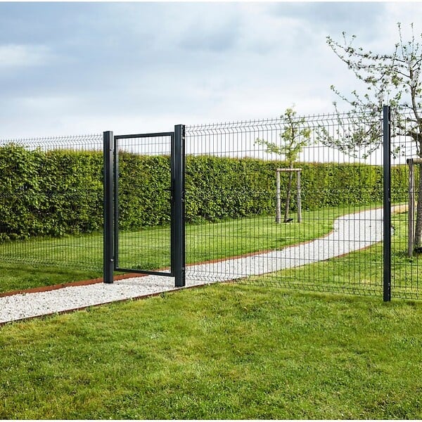 EASY CLOTURE - Portillon grillagé maille 100x50 - Largeur 1m20 - Square Gate - large