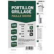 EASY CLOTURE - Portillon grillagé maille 100x50 - Largeur 1m20 - Square Gate - vignette