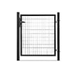EASY CLOTURE - Portillon grillagé en acier galvanisé maille 100 x 50 L 1m x H 1m00 Noir - vignette