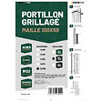 EASY CLOTURE - Portillon grillagé maille 100x50 - Largeur 1m20 - Square Gate - vignette