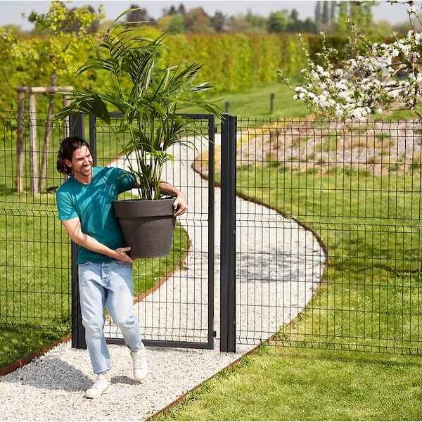EASY CLOTURE - Portillon grillagé occultable - Largeur 1m00 - Full Gate - large