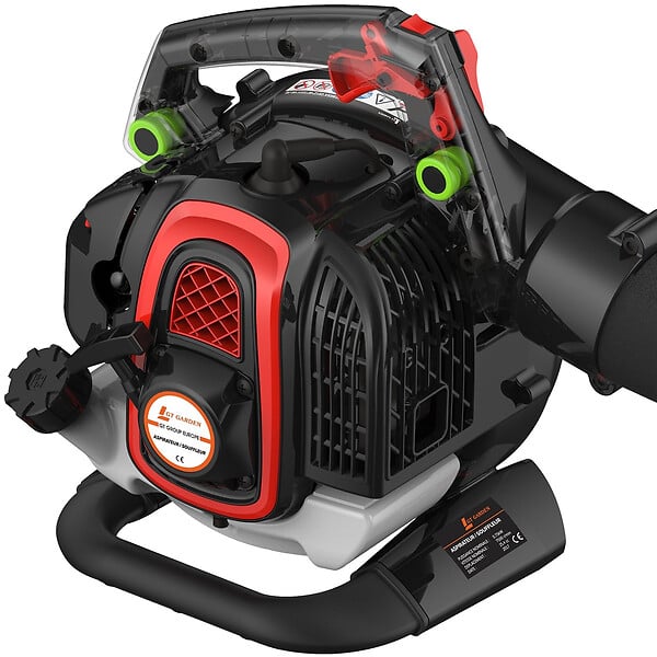 GT GARDEN - Souffleur - aspirateur - broyeur thermique, 26 cm3, 225 km/h - large