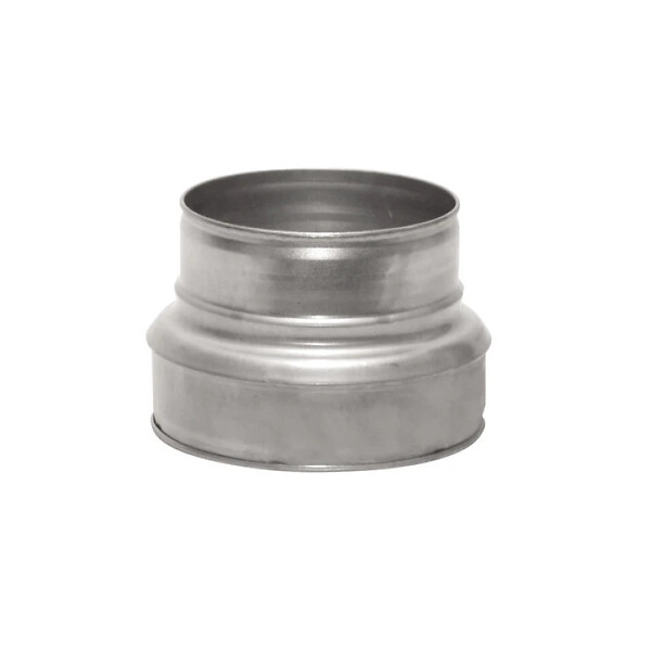 ACOMAT - Réduction circulaire VMC mâle mâle acier galva RC - Diamètre (mm): 125/100 - large