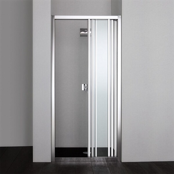 KIAMAMI VALENTINA - Porte De Douche En Niche 80 Cm Trois Portes Transparentes-Fermeture Coulissante | Star - large
