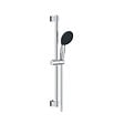 GROHE - Mitigeur douche thermostatique mural Precision Feel + Ensemble de douche 2 jets avec barre Vitalio Start 100 Chrome - vignette