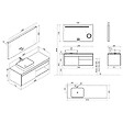 DISTRIBAIN - Meuble de salle de bain MAZARA 1600 SV - vignette