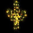 VIDAXL - vidaXL Cactus de Noël avec support et LED Vert 180 cm PVC - vignette