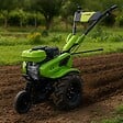 VITO - Motoculteur à essence 7CV 212 Cm3 5200W + Jeu de FRAISES + Butteur Idéal Jardin & Maraîchage VITO - vignette