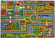 REBEL ROADS - Tapis route enfant city life 95x133cm multicolore - vignette