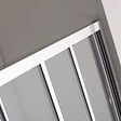 KIAMAMI VALENTINA - Porte De Douche En Niche Star 120Cm, Porte Avec 3 Parois Coulissantes - vignette
