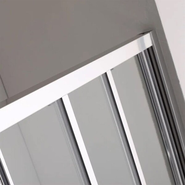 KIAMAMI VALENTINA - Porte De Douche En Niche De 110 Cm Trois Panneaux En Verre | Star - large