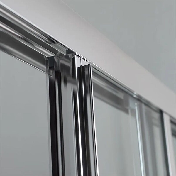 KIAMAMI VALENTINA - Porte De Douche En Niche De 110 Cm Trois Panneaux En Verre | Star - large