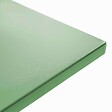 OVIALA - Ensemble table de jardin carrée et 2 fauteuils métal vert cactus  - Palavas - vignette
