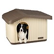 VOUNOT - Maison pour chat chien plastique interieur exterieur 75x63x51cm Beige - vignette