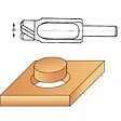 LEMAN - Mèches à bouchonner WS queue de 13 mm, coffret de 5 pièces - vignette