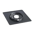 TEN - Plaque de propreté TEN 300x300mm pour poêle à granulés D80mm noir - vignette