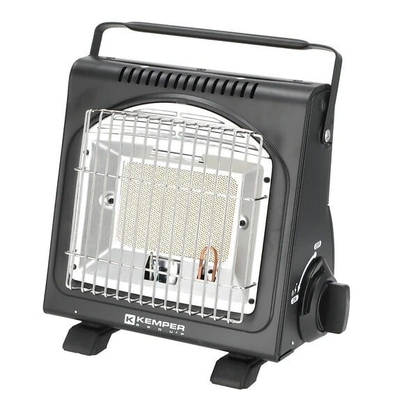 KEMPER - Chauffage à gaz portable Piezo 1700W à cartouche Systèmes Sécurité intégrés Autonomie 2h30 KEMPER - large