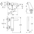 GROHE - Pack mitigeur mécanique Essence avec colonnettes + Douchette 1 jet Vitalio Get Stick + Flexible 1750 mm - vignette