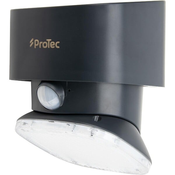 PROTEC - Applique murale solaire LED + détecteur mouvement IP54 Gris - Protec - large