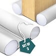 VOUNOT - Lot de 3 Boudins de Porte Isolants coupe froid Découpables 96cm Blanc - vignette
