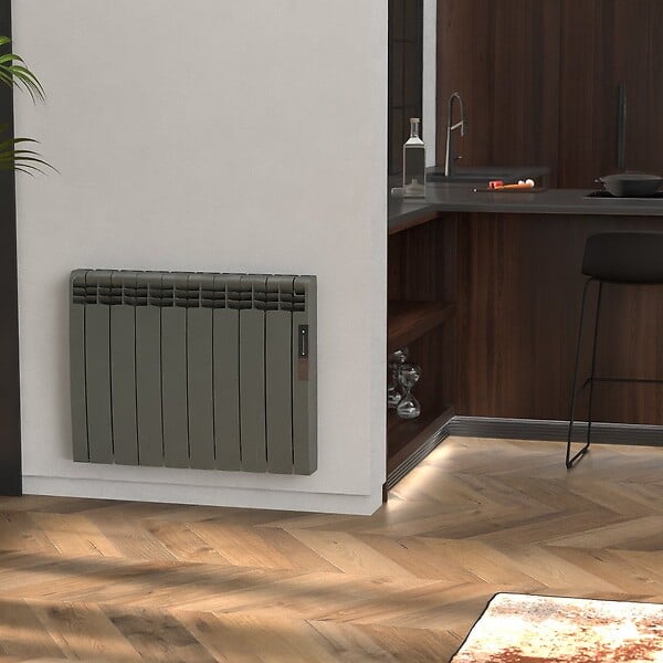 ROINTE - Radiateur connecté EOINIQ 8 éléments 1200W Tarpaulin Grey - ROINTE - ERFG1200RAD2 - large