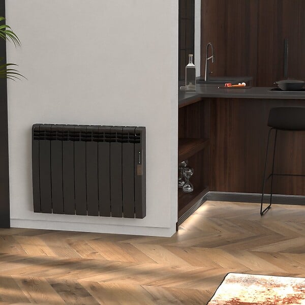 ROINTE - Radiateur connecté EOINIQ 8 éléments 1200W Noir texturé - ROINTE - ERFB1200RAD2 - large