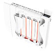 THERMOR - Radiateur à inertie connecté Bilbao 4 Thermor - Vertical - 1000W - Gris ardoise - vignette