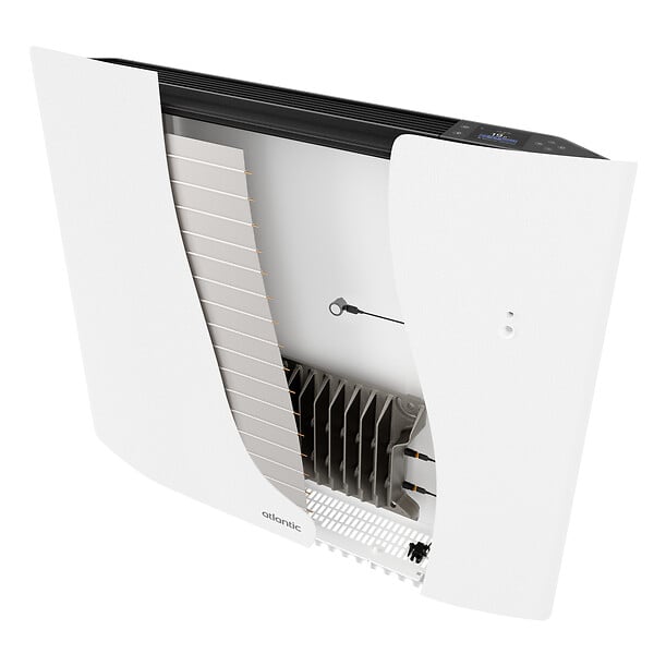 ATLANTIC - Radiateur connecté Divali Néo horizontal 1250W Gris étoilé - ATLANTIC - 507678 - large