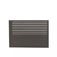 DECOCLIM - Face dos pour cache en aluminium gris terre d'ombre taille L - DECOCLIM - 23AL7022-DOS - vignette