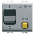 GEWISS - Disjoncteur différentiel 1P+N 16 A - 10 mA - 230 V - 3 kA - ChoruSmart 2 modules finition Titane - GEWISS - GW14488 - vignette