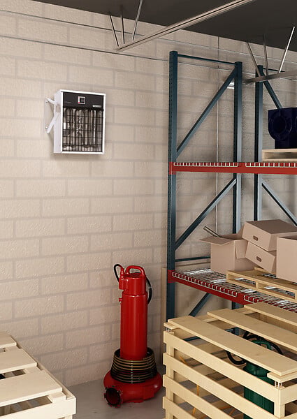 THERMOR - Aérothèrme Airtherm digital 20/10 KW Supports de fixation murale fournis - THERMOR - 486310 - large