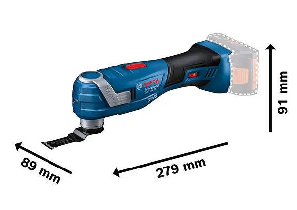 BOSCH - Découpeur - ponceur GOP 18V-34  - sans batterie - L-BOXX - 06018G2000 - large