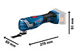 BOSCH - Découpeur - ponceur GOP 18V-34  - sans batterie - L-BOXX - 06018G2000 - vignette