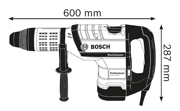 BOSCH - Perforateur SDS-Max GBH 12-52 D  - 0611266100 - large