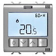 GEWISS - Thermostat connecté ChoruSmart Titane mesure temp/humidité Zigbee - GEWISS - GW14709 - vignette