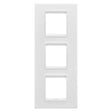 GEWISS - Plaque LUX 6 modules verticale en métal blanc satiné compatible ChoruSmart - GEWISS - GW16227XW - vignette