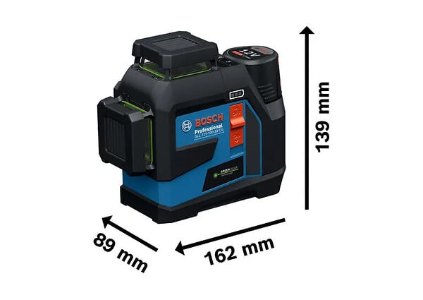 BOSCH - Laser lignes BOSCH GLL 12V-100-33 CG + pince DK 20 + Batterie GBA 12V 2.0Ah en L-Boxx - large