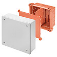 GEWISS - Boîte de dérivation juxtaposable pour montants 520x260x121 mm grise avec couvercle haut plombable - GEWISS - GW48231 - vignette