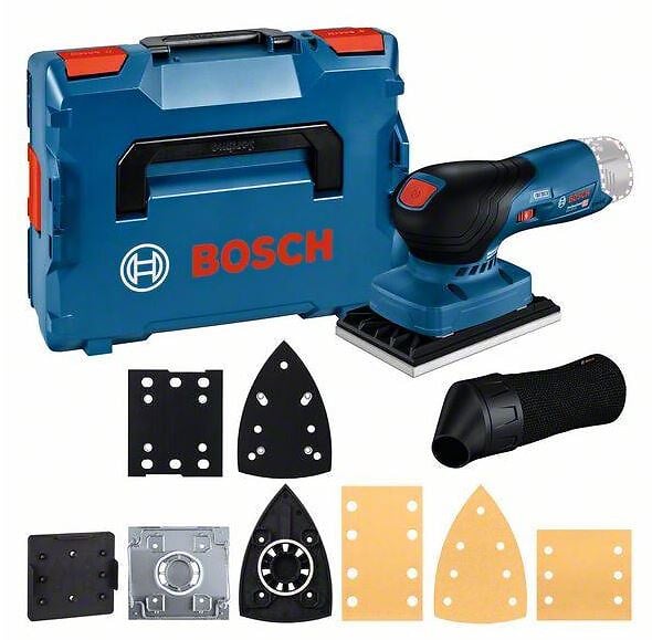 BOSCH - Ponceuse vibrante sans-fil BOSCH GSS 12V-13 - 0 601 9L0 001 Professional (vendu sans batterie) en L-BOXX avec accessoires - large