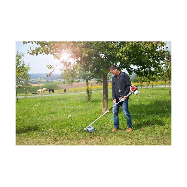 IKRA - Outils de Jardin Multifonction Thermique 4en1 Taille haie + Élagueuse + Débroussailleuse (lame et bobine) Harnais Confort IKRA - large