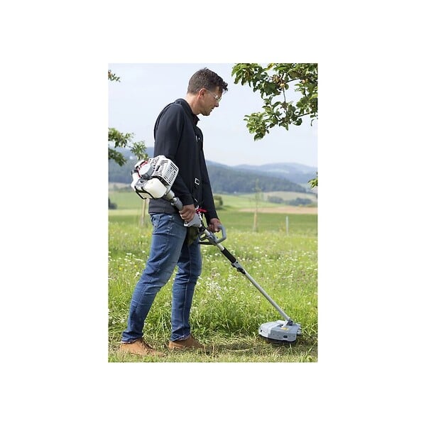 IKRA - Outils de Jardin Multifonction Thermique 4en1 Taille haie + Élagueuse + Débroussailleuse (lame et bobine) Harnais Confort IKRA - large