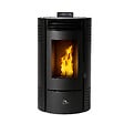 SANNOVER - Poêle à granulés étanche Azora 11,6 kW Noir Sannover + Kit d'installation - vignette