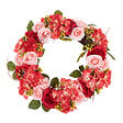 BELIANI - Couronne décorative AGULO 50 cm Rouge - vignette