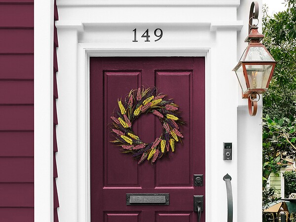 BELIANI - Couronne décorative CANDELARIA 50 cm Multicolore - large