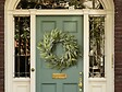 BELIANI - Couronne décorative GAMRUN 70 cm Vert - vignette