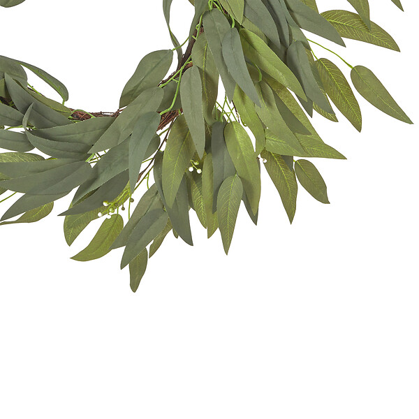 BELIANI - Couronne décorative GAMRUN 70 cm Vert - large