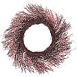 BELIANI - Couronne décorative GALLETAS 50 cm Rose - vignette
