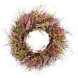 BELIANI - Couronne décorative GUANCHA 50 cm Rose - vignette