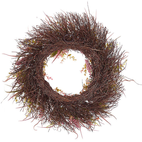 BELIANI - Couronne décorative GUANCHA 50 cm Rose - large